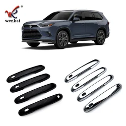 Car Styling Door Handle Cover Protect Cap For 2024 Toyota Grand Highlander Accessories