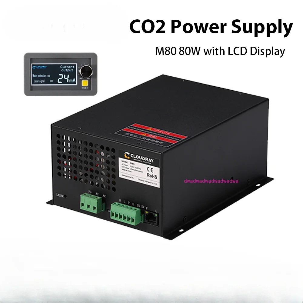 

80W CO2 Laser Power Supply 115V/230V for CO2 Laser Engraving Cutting Machine M80 category