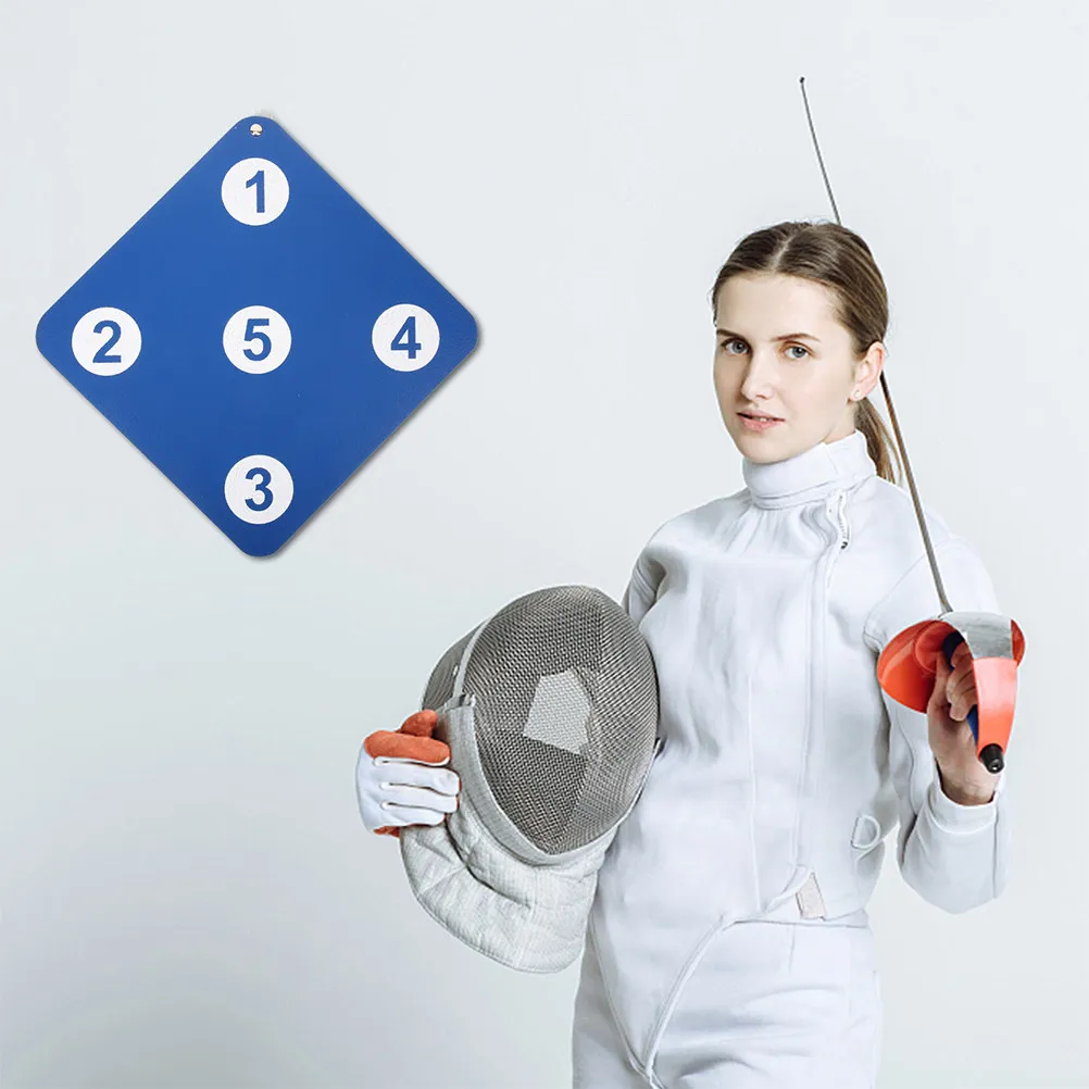 2Pcs Blue Rubber Fencing Target Wall Mounted Dual-Sided Training Tool for Indoor Fencing Practice Precision Reaction Speed Drill