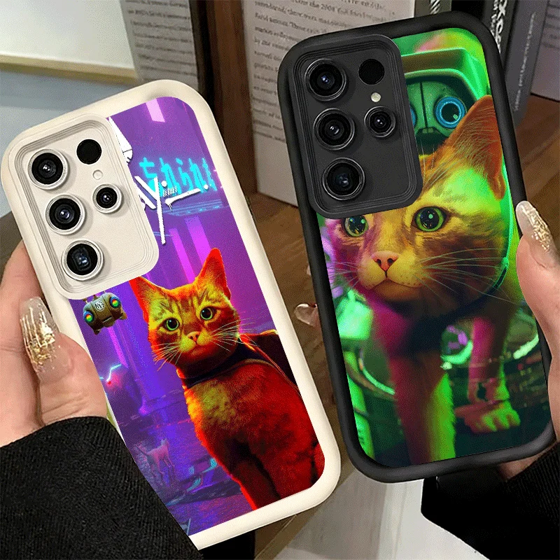 Stray Cat Game B-12 Soft Phone Case for Samsung Galaxy S26 Ultra S25 FE S24 + S23 S22 Plus S21 S20 FE 5G Shell Silicone Funda