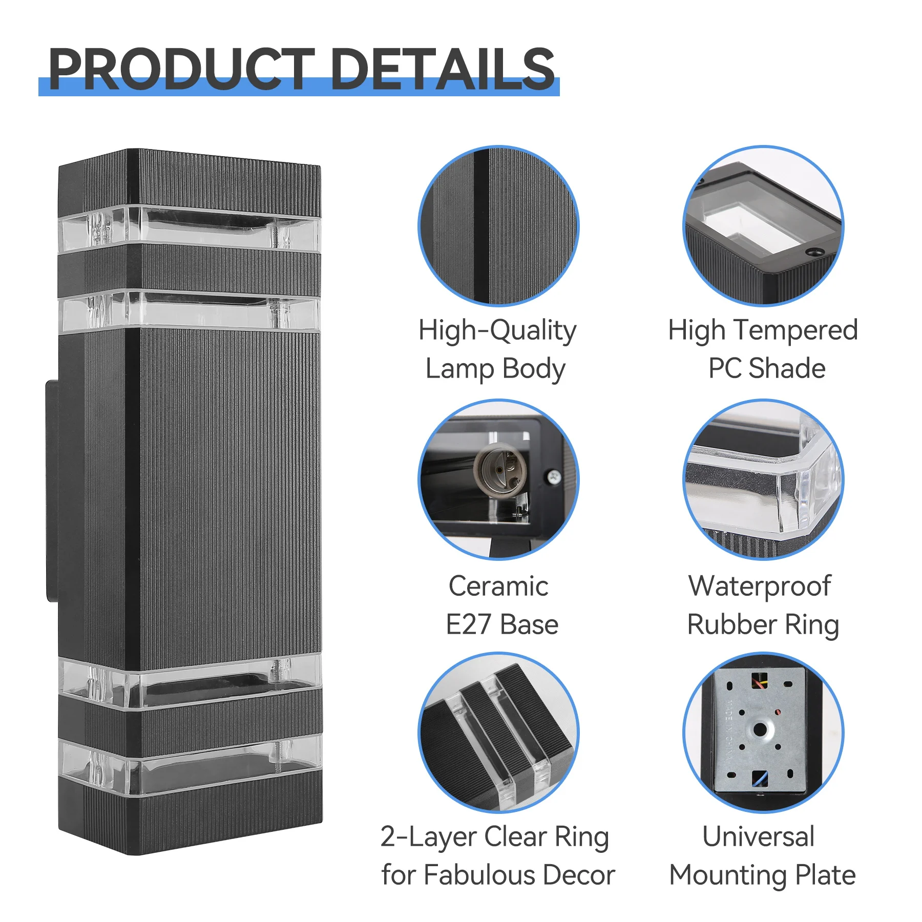 IP66 Waterproof Outdoor Wall L - Outdoor Lighting Up And Down 评论和价格