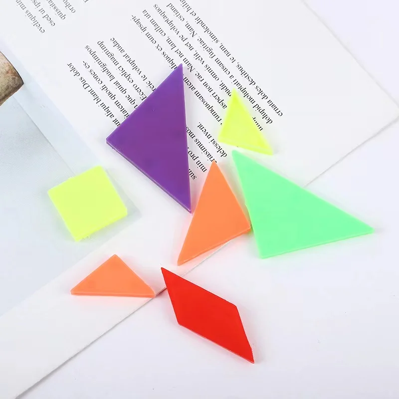 15Pcs Mini Tangram Puzzle Toys Baby Shower Kids Day Birthday Party Gifts Pinata Fillers Christmas Carnival Party Favors Prizes