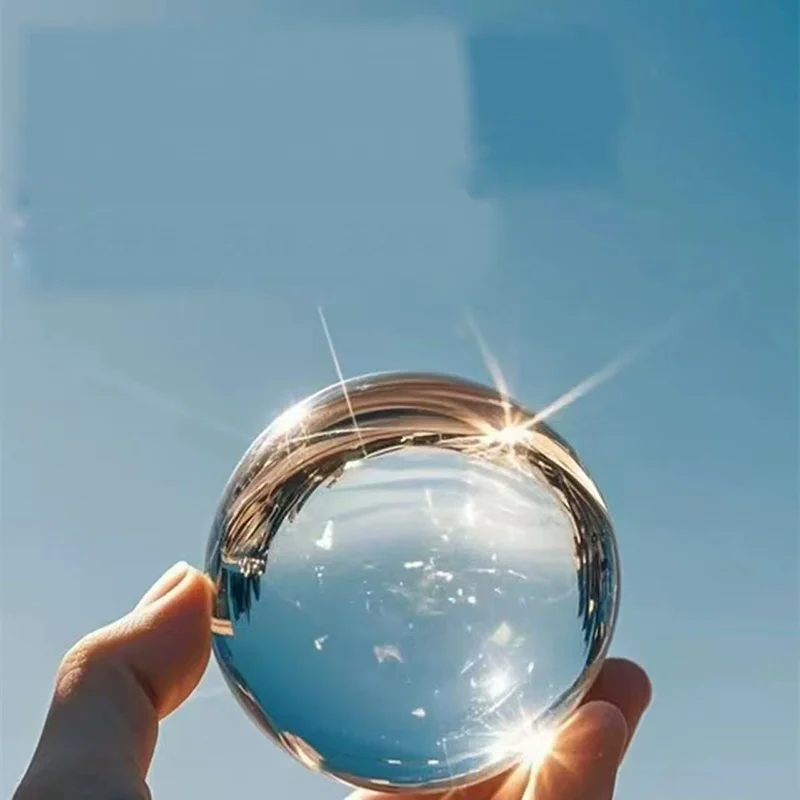 10-200mm Clear Chandelier Lens Ball Crystal PMMA Ball Crystal Ball Stand For Sphere Photography Decoration Home Decorative Ball
