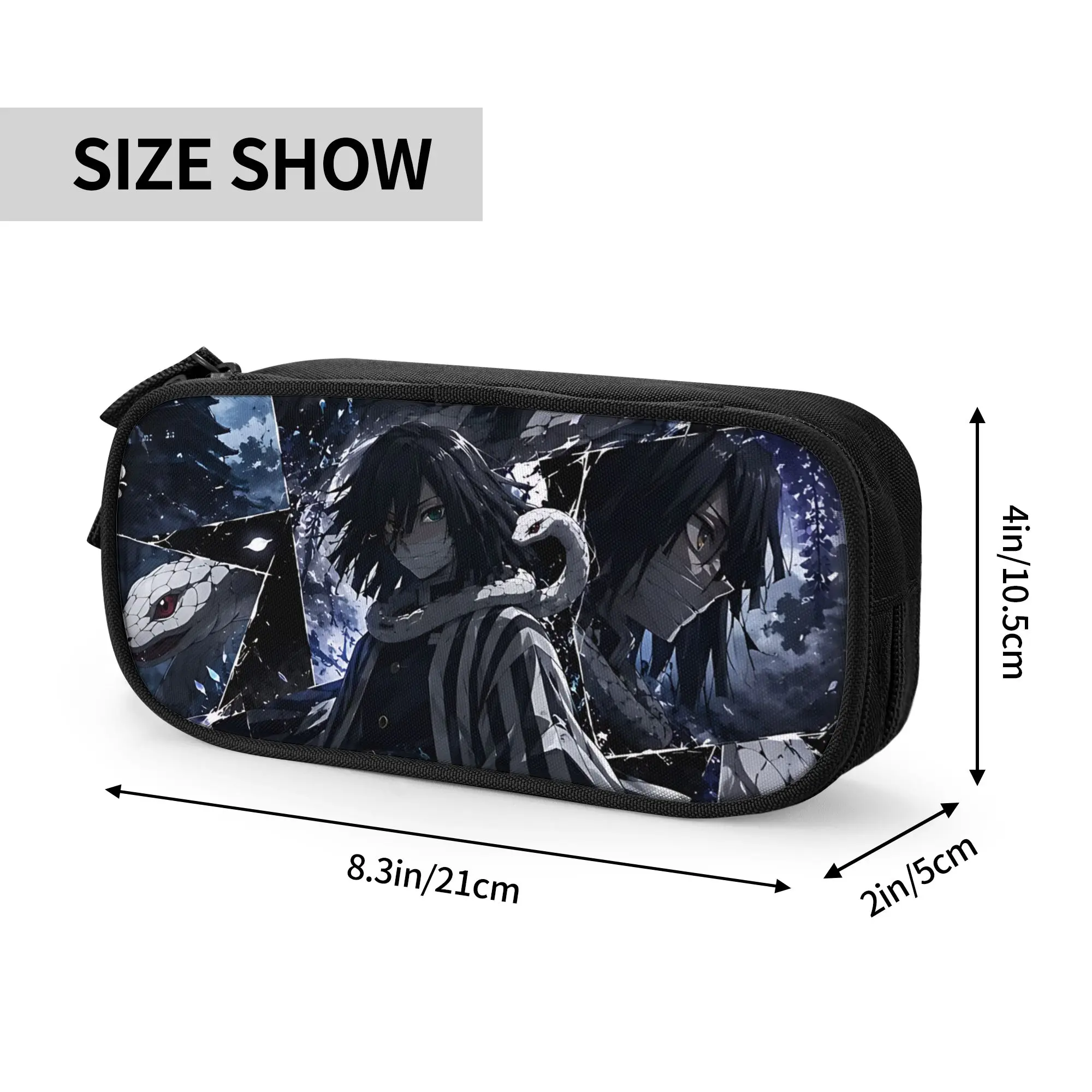 Custom Halloween Demon Slayer Large Capacity Bags for Child  School Pencil Bag for Boys Gilrs Kids