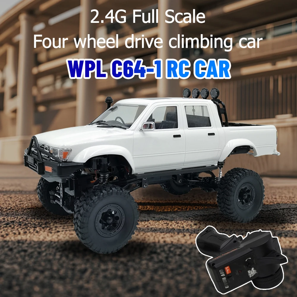 

WPL 1/16 RC Car C64-1 4WD Climbing Car Off Road Vehicle 2.4G Full Scale D64-1 Pickup Truck Remote Control Toy Outdoor RC Car