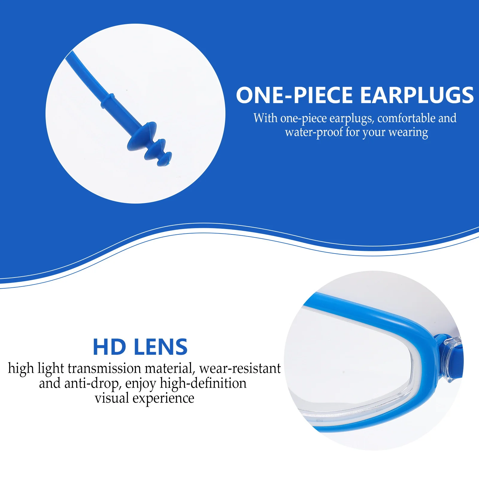 

1Pcs Adult Swimming Glasses Waterproof Big Frame Silicone Swim Goggles Anti-Fog Comfortable Wide-Angle High Definition