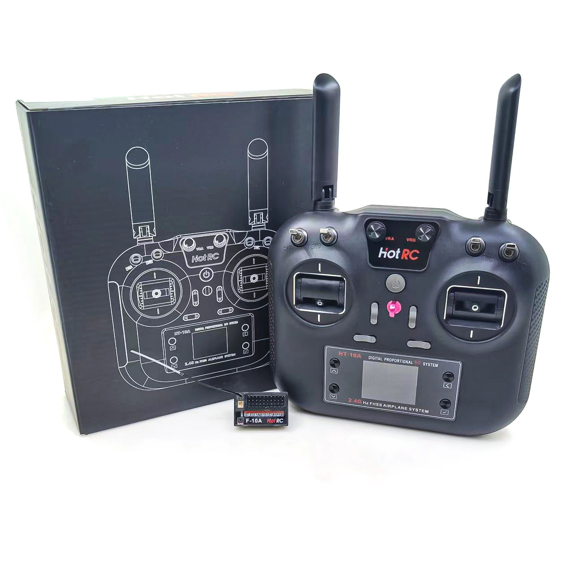 remote control 10 channels 2.4G multifunctional HT-10A HOTRC