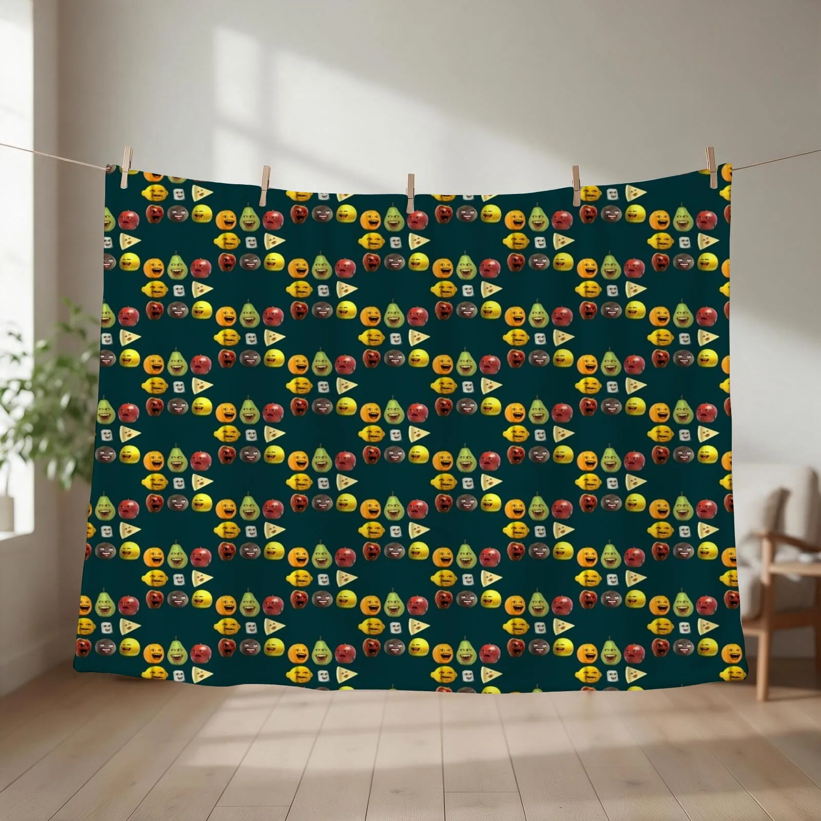 Annoying Orange and Characters Throw Blanket decorative For Sofa Thin wednesday Furrys Blankets