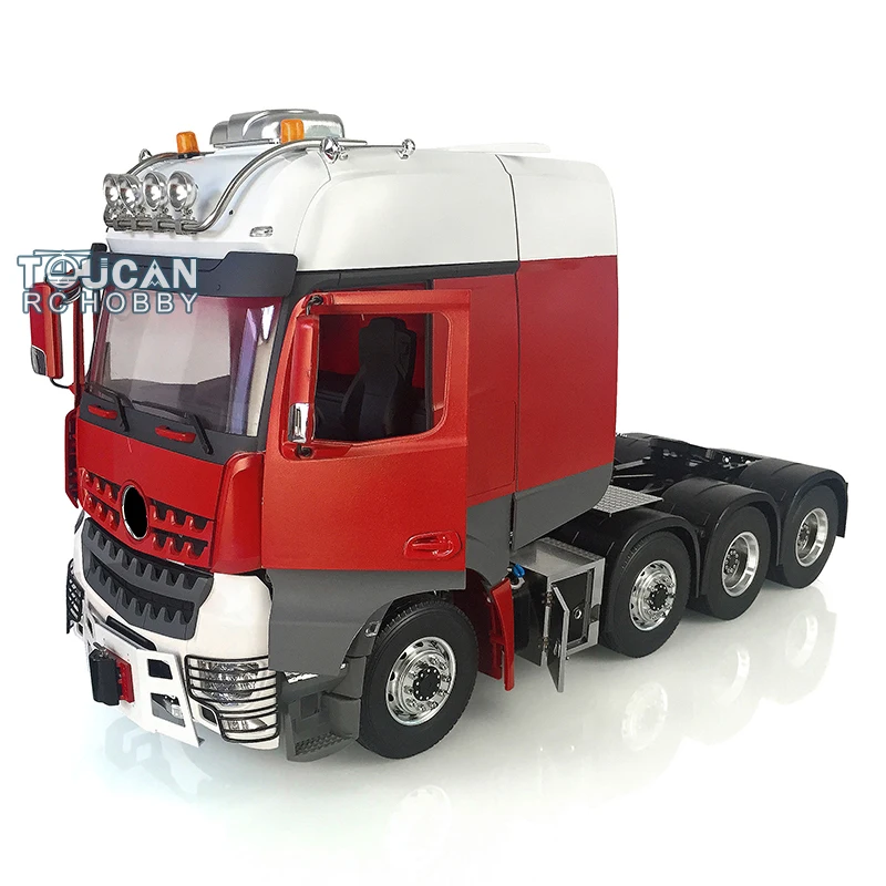 Maßstab 1:14 LESU 8*8 RC Metall Highline 3-Gang-Chassis Traktor LKW Modell bemalte Kabine mit Motor Servo für Geschenke Spielzeug THZH0861