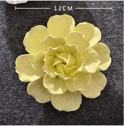 Creative Ceramic Flowers Peony Flowers And Cherry Blossoms Decorative Arts And Crafts Wall Decorations Home decor accessories