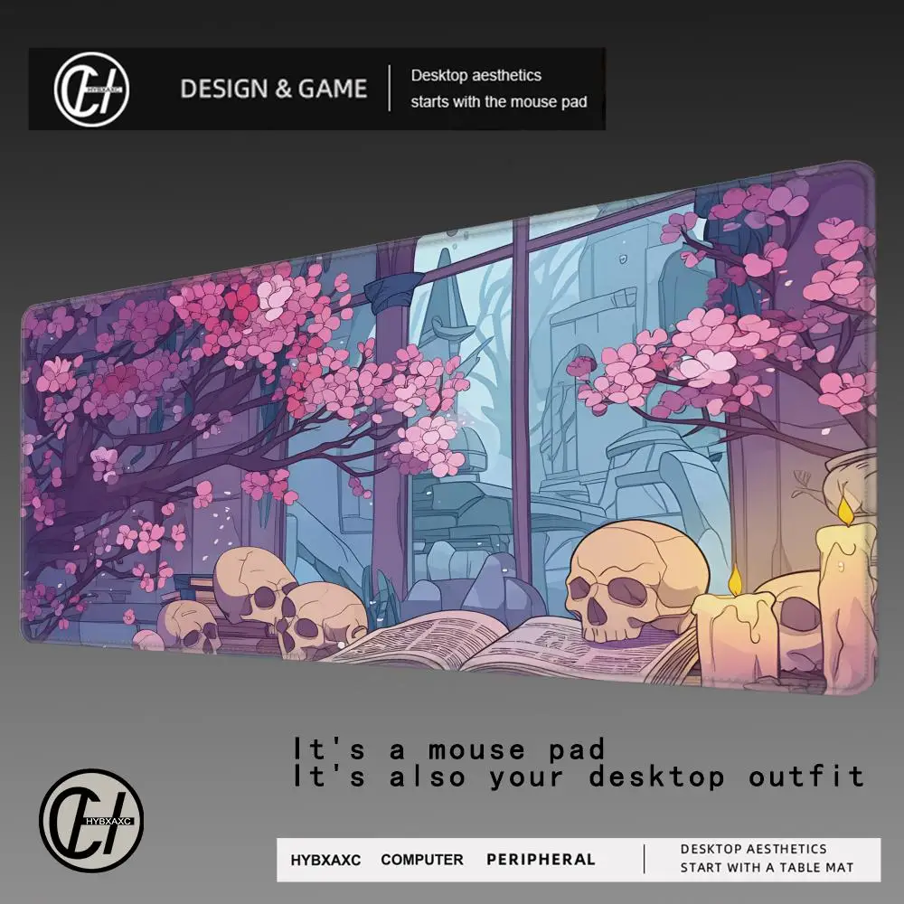 

HYBXAXC Romantic Gothic Illustration Mouse Pad Desk Mat Non-Slip Durable mouse mat gaming mats with Stitched Edge HD printing