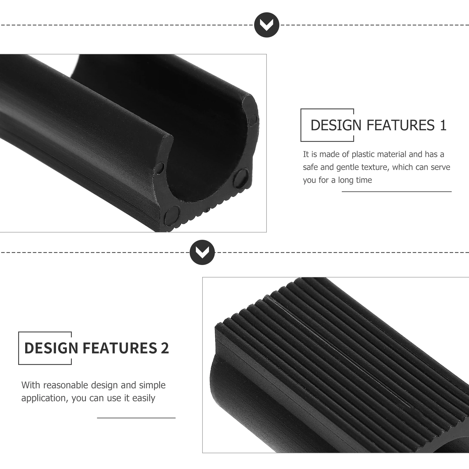 Pads Non-slip Mat Foot Trampoline Protector Black Plastic Chair Leg Floor Protectors