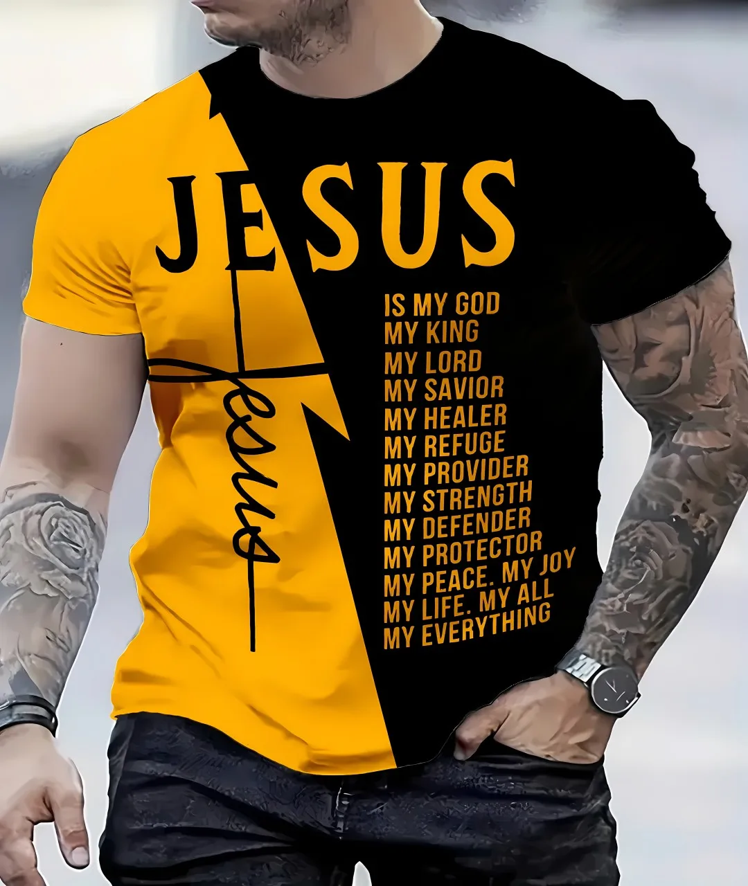 تي شيرت رجالي جديد لصيف 2025 خفيف الوزن يسمح بمرور الهواء كاجوال ورياضي من ألياف البوليستر تي شيرت رجالي خارجي