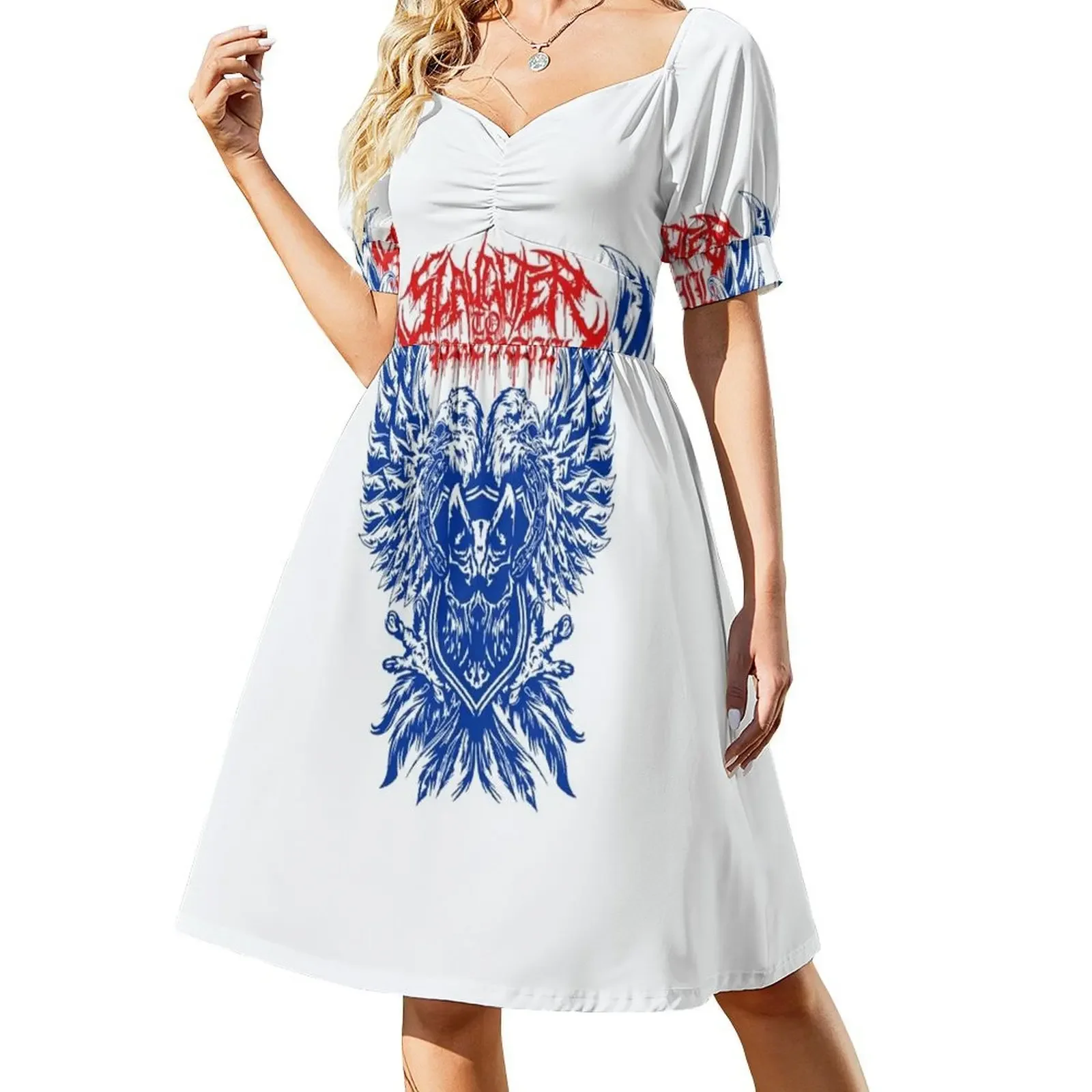 

noch so ferne Short-Sleeved Dress Women's evening dress sensual sexy dress for women