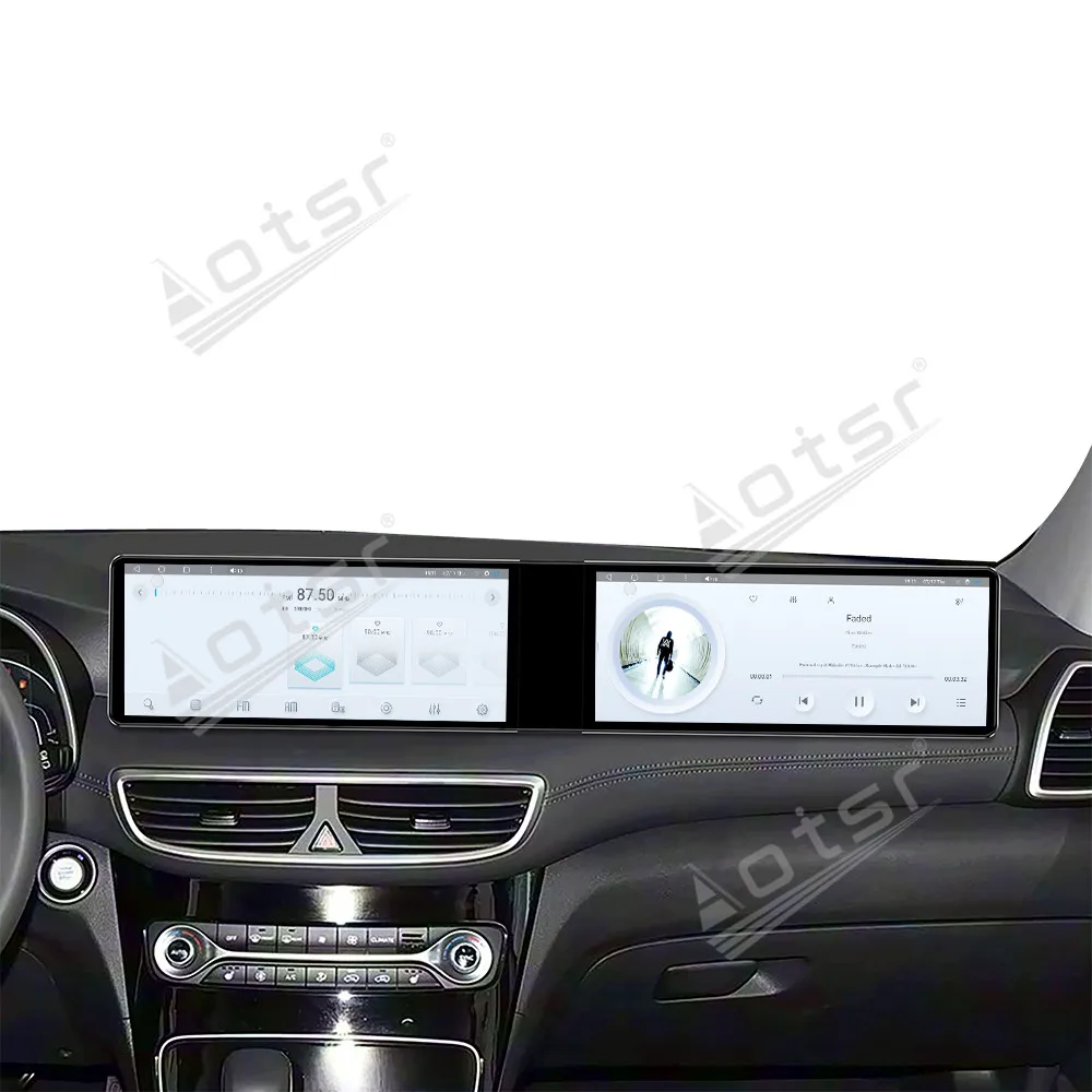 Doppio carplay automatico da 12.3 pollici Android 13 Per Hyundai Tucson 2016 -2019 Autoradio Lettore multimediale GPS Stereo WIFI Touch Unità principale