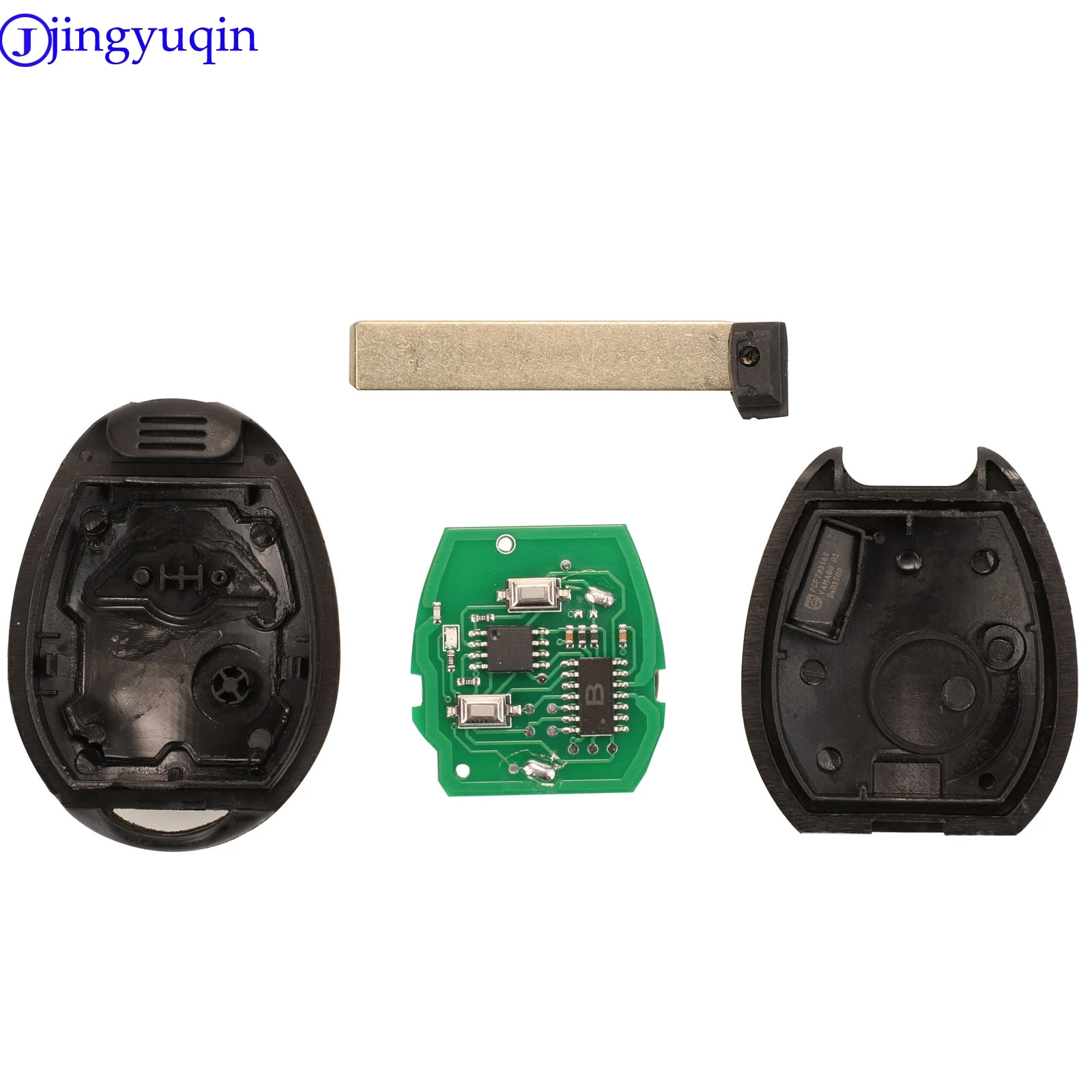 Jingyuqin-2ボタンリモートコントロールキー,315/433 mhz,トランスポンダーpcf7931/7935,bmw mini cooper r50 r53用