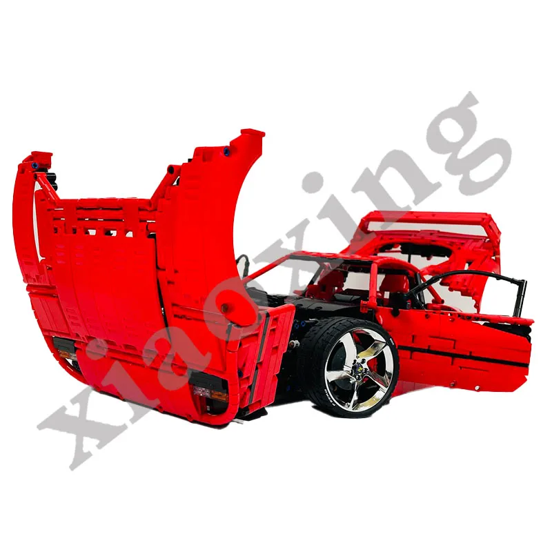 The New F40 MOC-140629 Super Sports Car Adult Building Block Educational Toy Children Puzzle Model Assembly Puzzle Birthday Gift