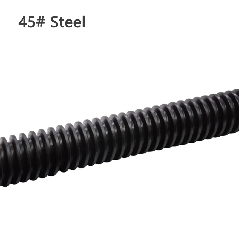 1pc T10 T12 Lead Screw Trapezoidal Rod Pitch 2mm Length 400mm 45# Steel Left-hand Thread Customized Product