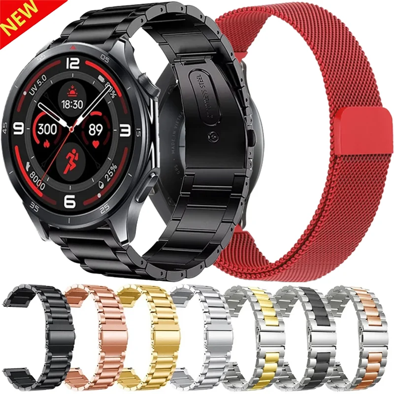 22mm Stainless Steel Strap For Blackview W70/W50 Pro Smartwatch Magnetism Milanese Loop Bracelet For Blackview W60 W50 Accessory