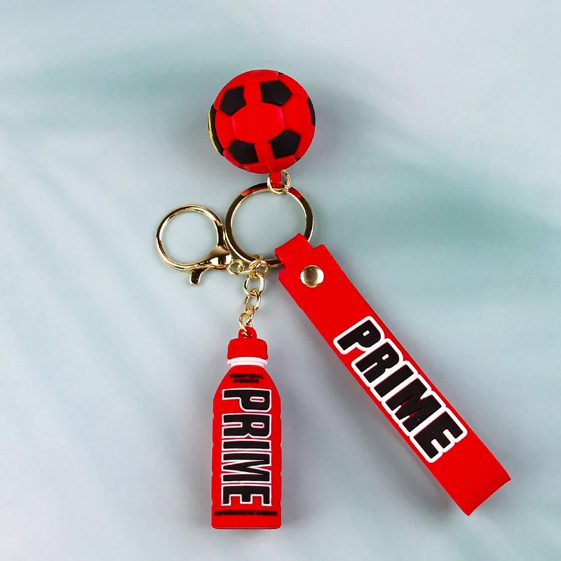 New Prime Drink 3D PVC Keychain Fashion Bottle Key Chain For Men Women Ornament Car Bag Pendant Keyring Accessories Gift