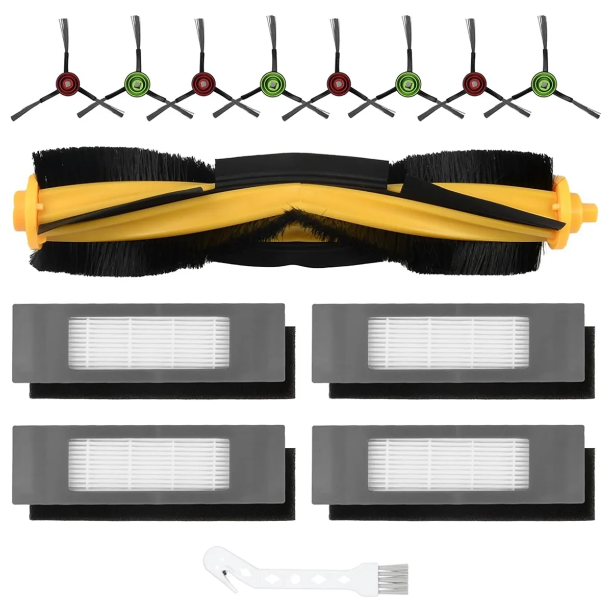 

A47T Для Ecovacs Deebot N8 / N8+ / N8 Pro / N8 Pro+ / T9 / T9+ / N10+, OZMO 950/920 / T8 / T8+ Основная боковая щетка Hepa-фильтры