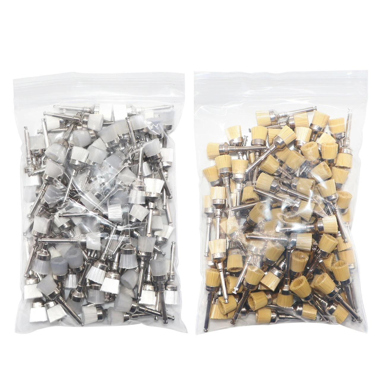 TJDent 100pcs/bag Dental Nylon Polishing Brushes Bowl Shape Dentistry Disposable Prophy Brush Prophylaxis Brush Dentist Material