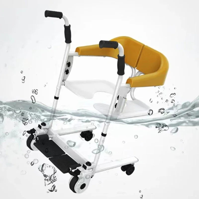 Commode Médicale Hydraulique Multifonction pour Handonnées, Ascenseur de Patient, Chaise de Transfert de Patient, 62