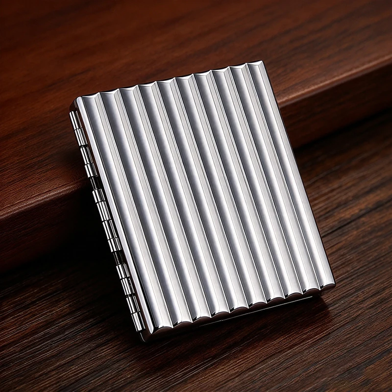 Metal Metal Corrugated Cigarette Case, 20-Pack, 8.0mm Thick Cigarettes, Moistureproof, Pressure-resistant, Sealed Storage Box - Aliexpress Deal