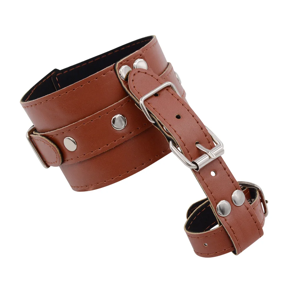 Bdsm القيود مجموعة ألعاب الجنس من SM الرقيق الوثن أصفاد جلدية الإبهام أصابع عبودية الكفة ل 18 + لوازم الملحقات الغريبة #4