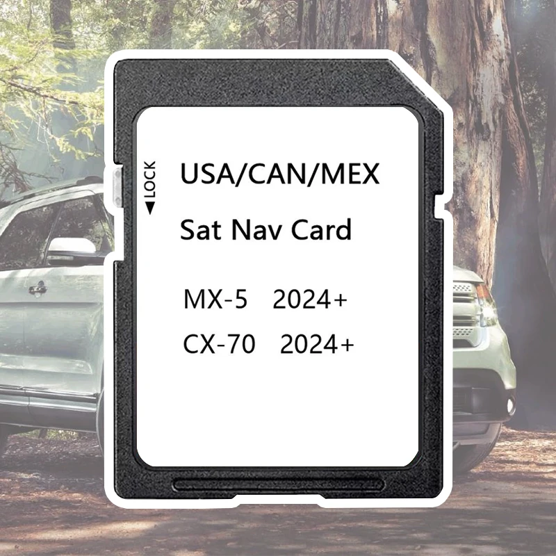 

2024 Version USA/CAN/MEX Maps Connect 1 system Navigation SD Card North America GPS 16GB for Mazda CX-70 MX-5 Car Sat Nav Update