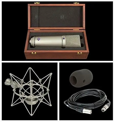 Neumann U87Ai Set Z Multi Pattern Large Condenser Microphone Professional Studio Recording Mic with Shock Mount