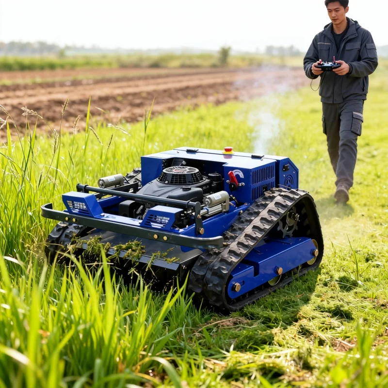 Customized 2025 Innovative Remote Controlled Lawn Mower - Self Propelled Industrial Grade 4 Stroke for Farm Garden Use