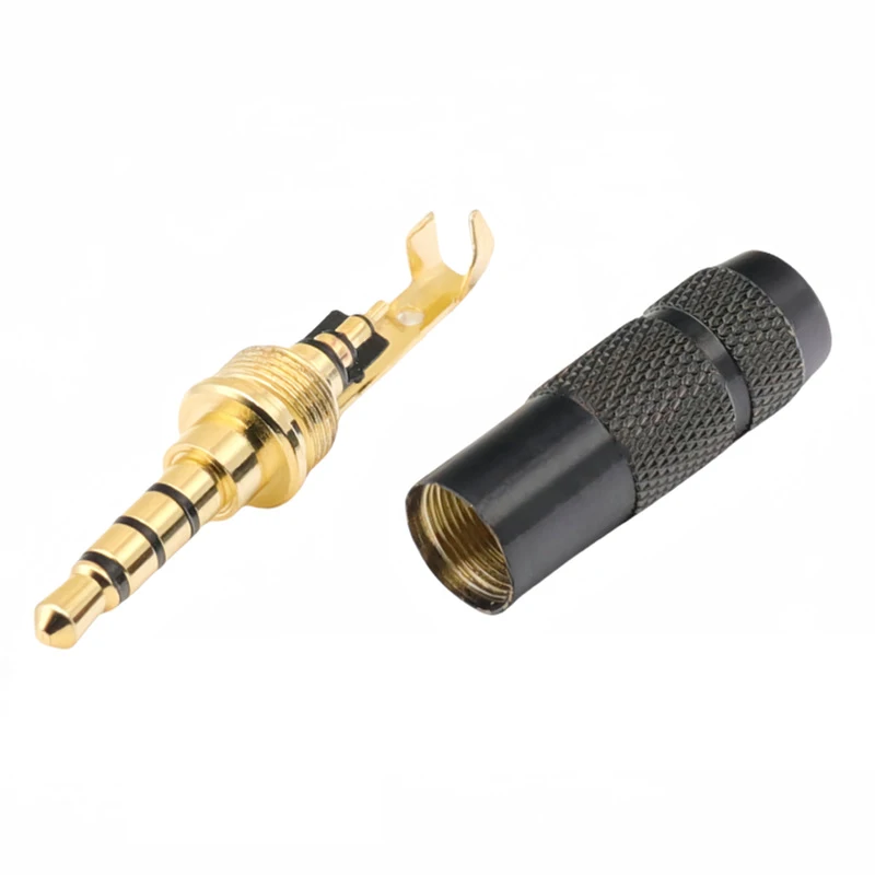 

2/5/10pcs Metal 3.5mm Jack Audio Plug 3/4 Poles Earphone Connector For Soldering Repair Headphone Wire DIY AUX 3.5 Jack Adapter