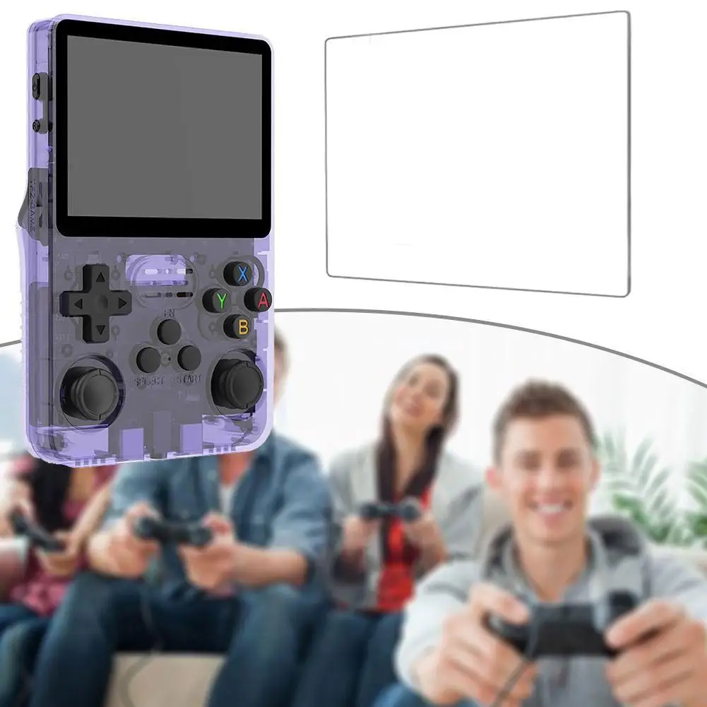 1pcs Tempered Glass Protector Crystal Film for r36s RGB20S Mini Plus Screen Handheld Game Console