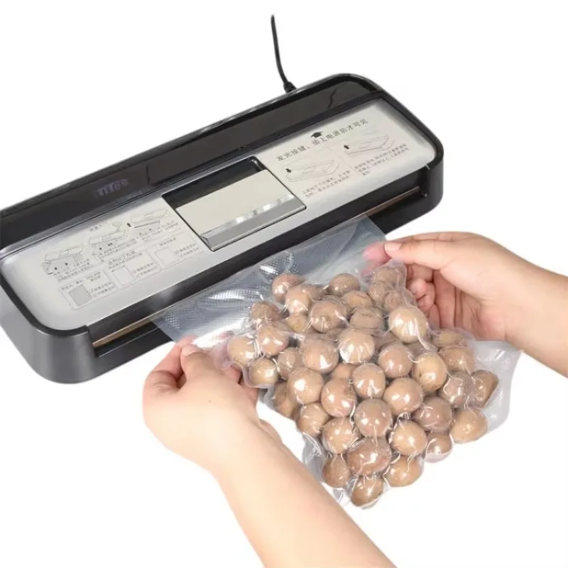 

Vacuum Sealer, Automatic Food Sealer Removable Design LED Indicator, Wet and Dry Food Mode Silver