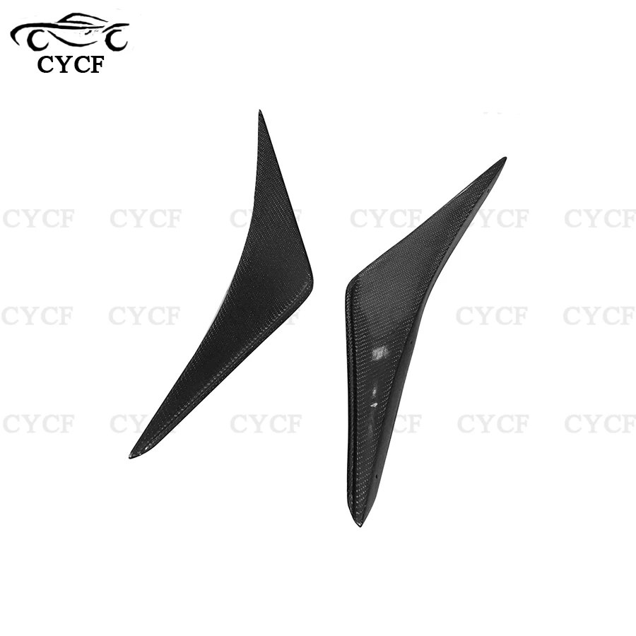 

For Ford Mustang 2015-2020 High quality Carbon Fiber Front Bar Wind Knife Trim Cover Car Decoration Retrofitting Accessories