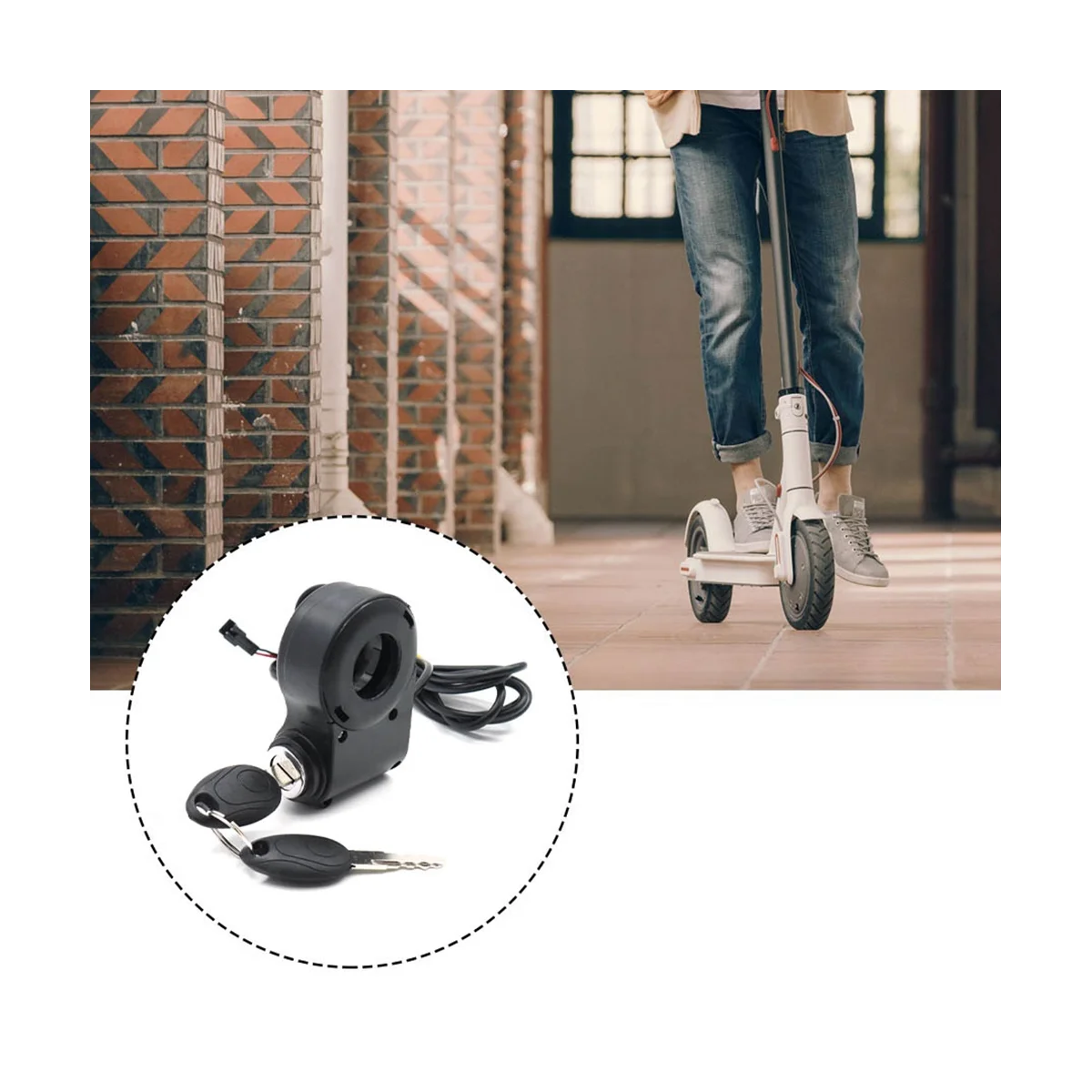 E-Bike Lgnition Lock Key Thumb Throttle Switch Power for KUGOO M4 M5/Xiao Mi M365 Universal Electric Scooter Accessories