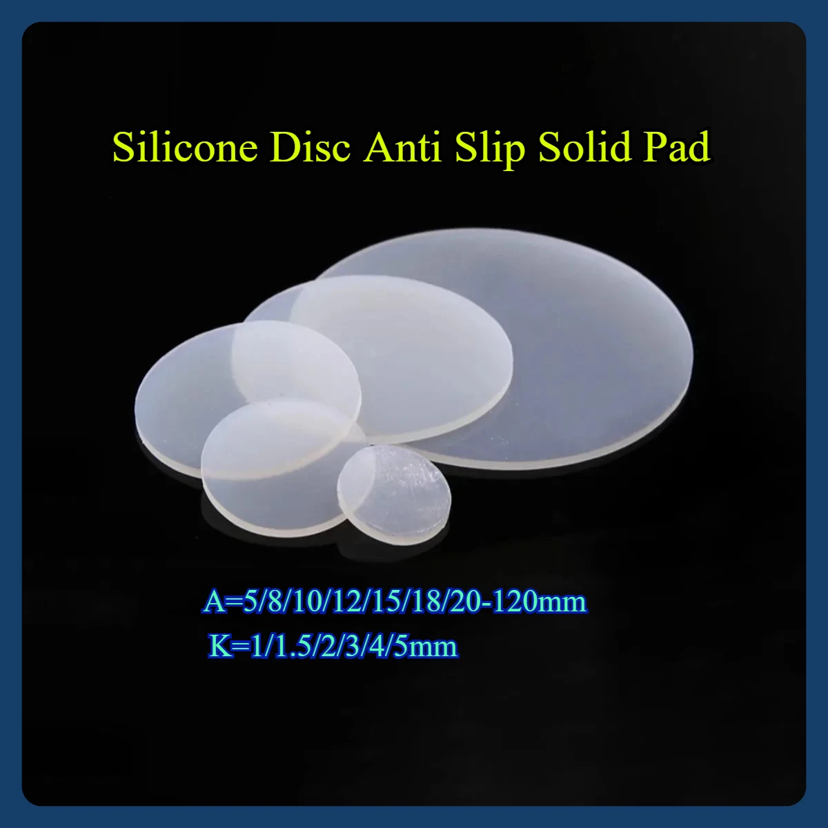 

Silicone Disc Anti Slip Solid Pad / High Temperature And Non-Toxic Shock Absorber Pad / Anti Slip Pad