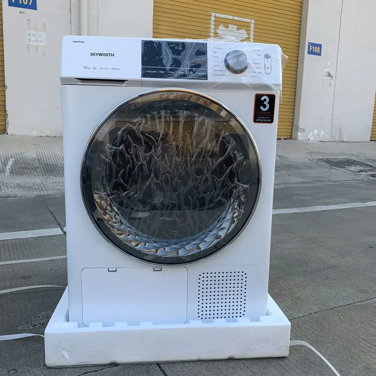 

220V Tumble Dryer 10kg Smart Electric Heated Clothes Dryer Clothes Drying Machine For Home