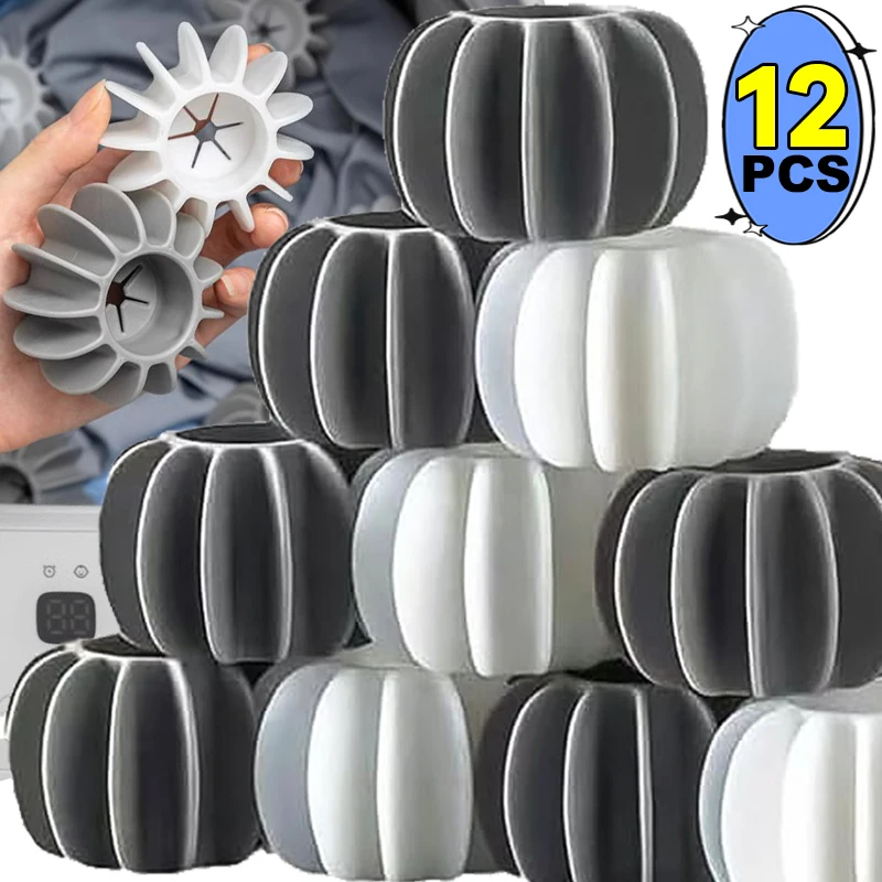 Silicone Laundry Balls Reusable Anti-winding Anti-tangle Cleaning Ball Washing Machine Pet Floating Hair Remover Catcher Tools
