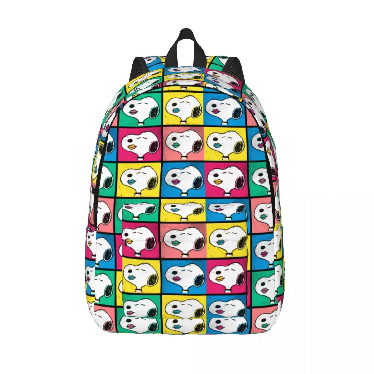 Pop Art Snoopy Cartoon Backpack for Men Women Cool High School Work Daypack Peanuts Laptop Computer Shoulder Bag Lightweight