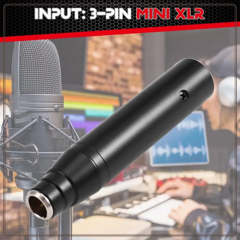 

Reliable-Power Adapter Cable For Condenser Microphones XLR Mini 3Pin To Male XLR, 48V For Mixers/Amplifiers,Power Adapter Cable