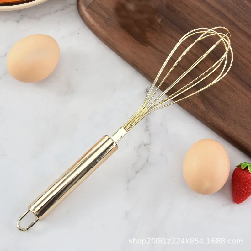 Stainless Steel Egg Beater Hand Whisk Egg Mixer Tool Kitchen Utensil Baking Cake Tool