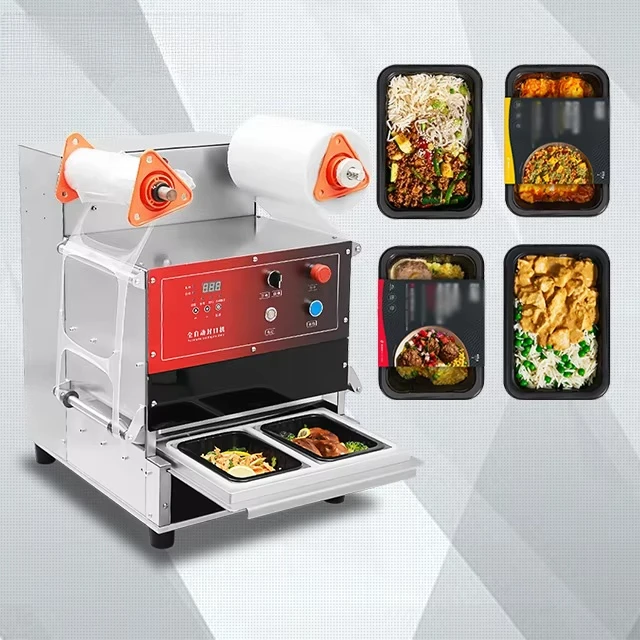 

DASEN Electric Heat Seal Machine Fruit Meal Sealer Machine Tray Sealing Packaging Machine For Food Meal Box