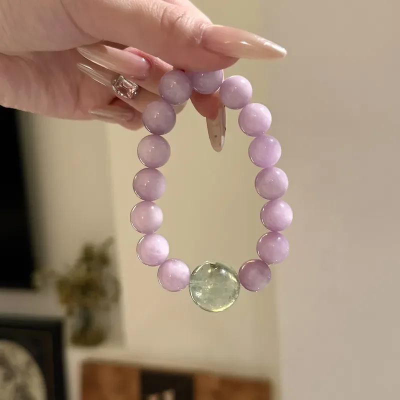 Crystal Wing Purple Lithium Hui Bracelet Green Crystal Female Natural Purple Crystal Bracelet Genuine Jewelry Birthday Gift