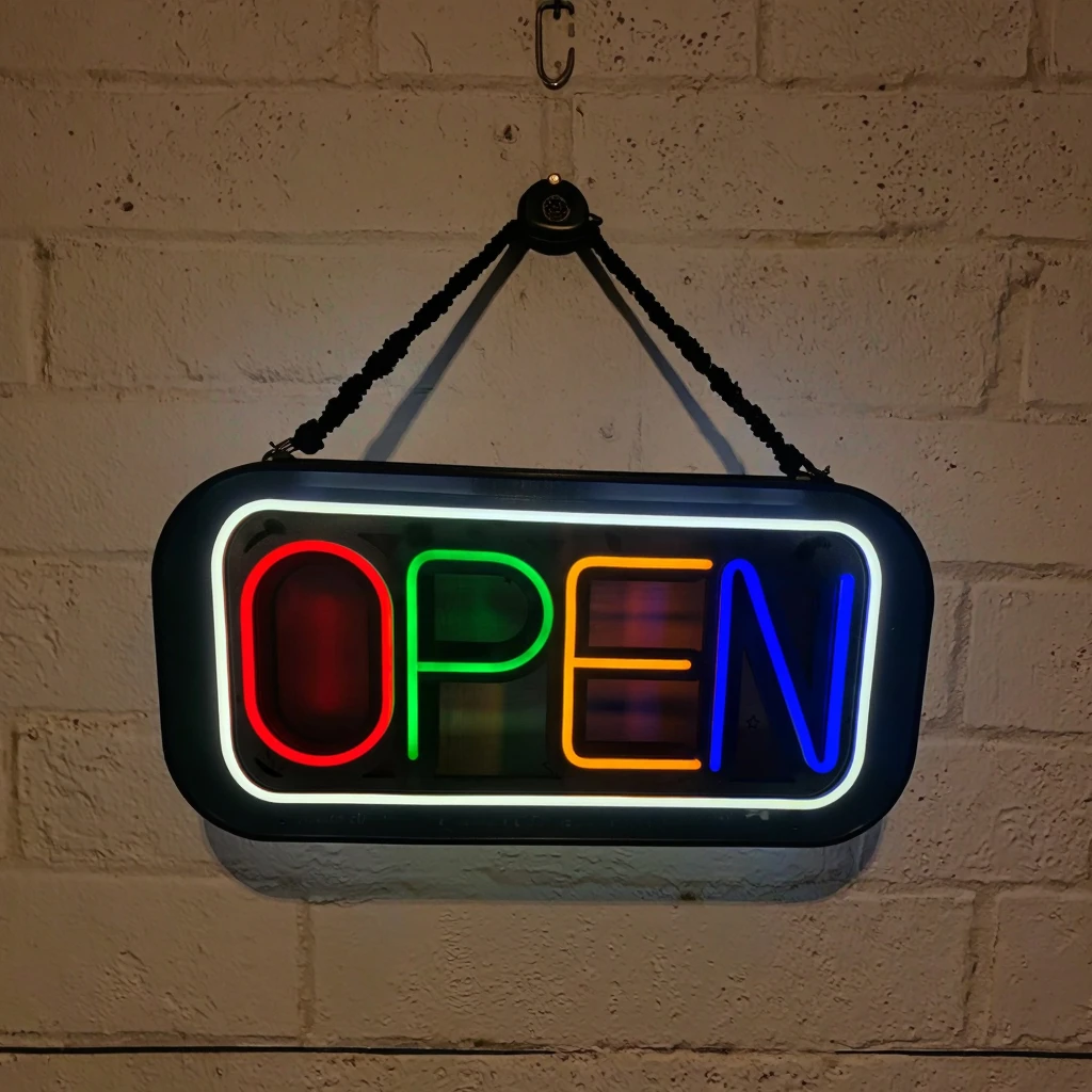 Custom Colorful Neon Open Light Emitting Diode Advertising Signage IP65 Acrylic Neon Facade Promotion