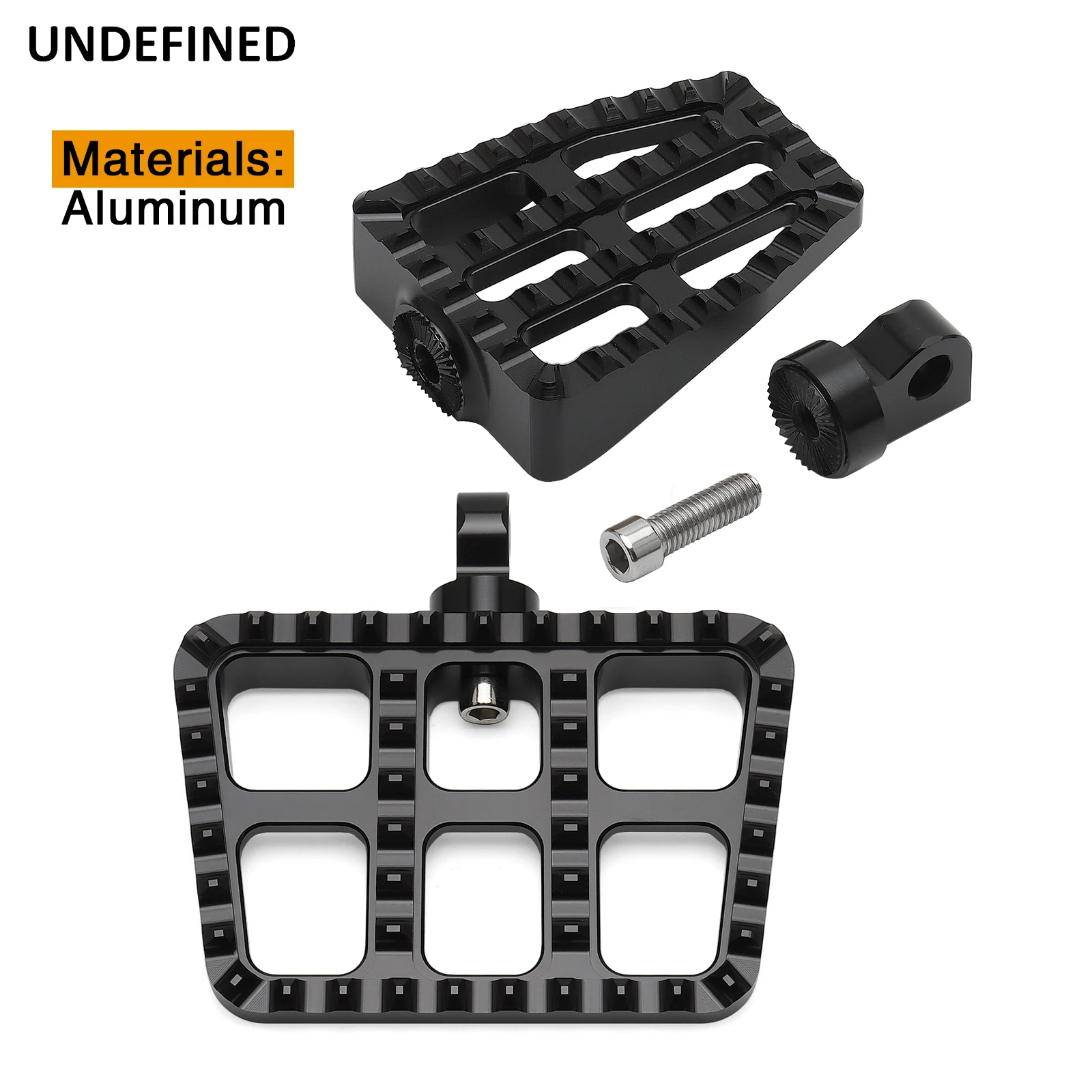 Universal Motorcycle Non-slip Spikes Floorboards Foot Pegs Pedal Fits Models With Harley Male Mount Style Footpeg Supports