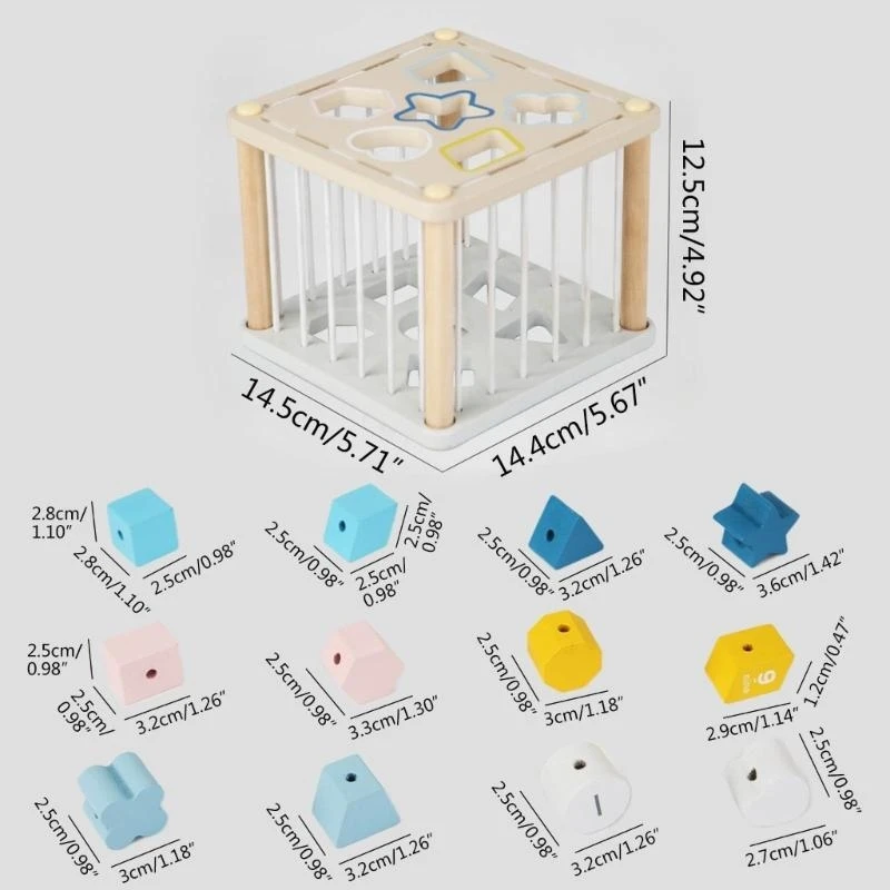 Bloco classificação cores 2 1, quebra-cabeça 3-D, brinquedo para crianças, brinquedo classificador cores