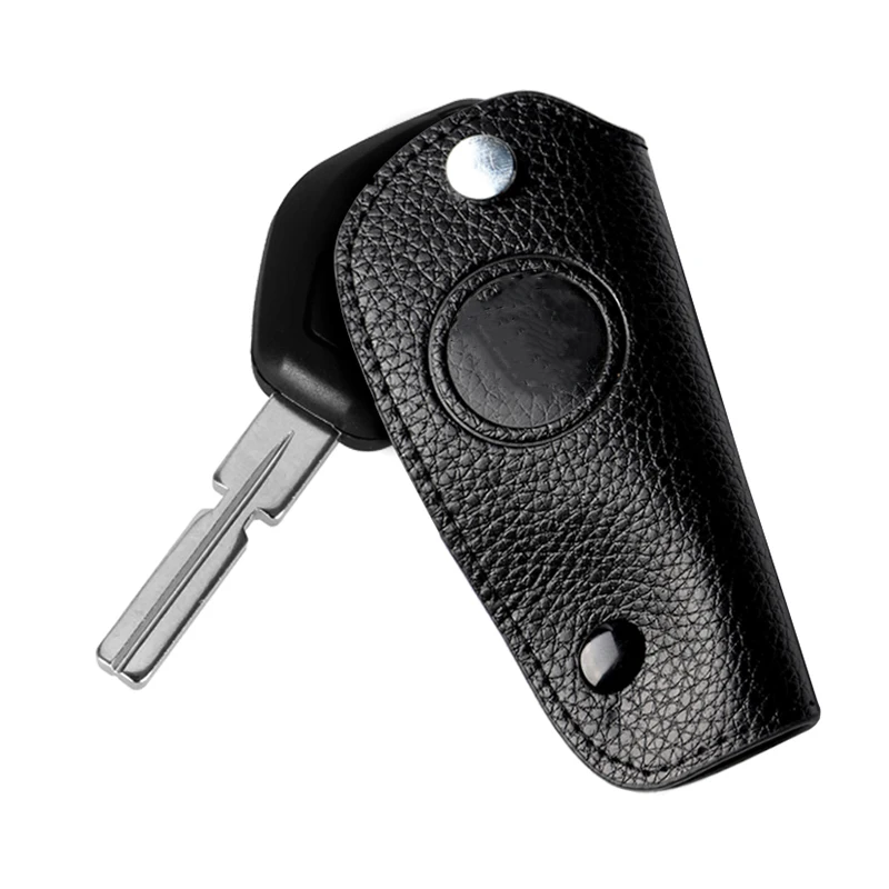 Car Key Cover Case for BMW E46 E39 E90 E60 E53 E36 E92 E65 E38 E63 E64 Litchi Synthetic Leather Protective for BMW Accessory