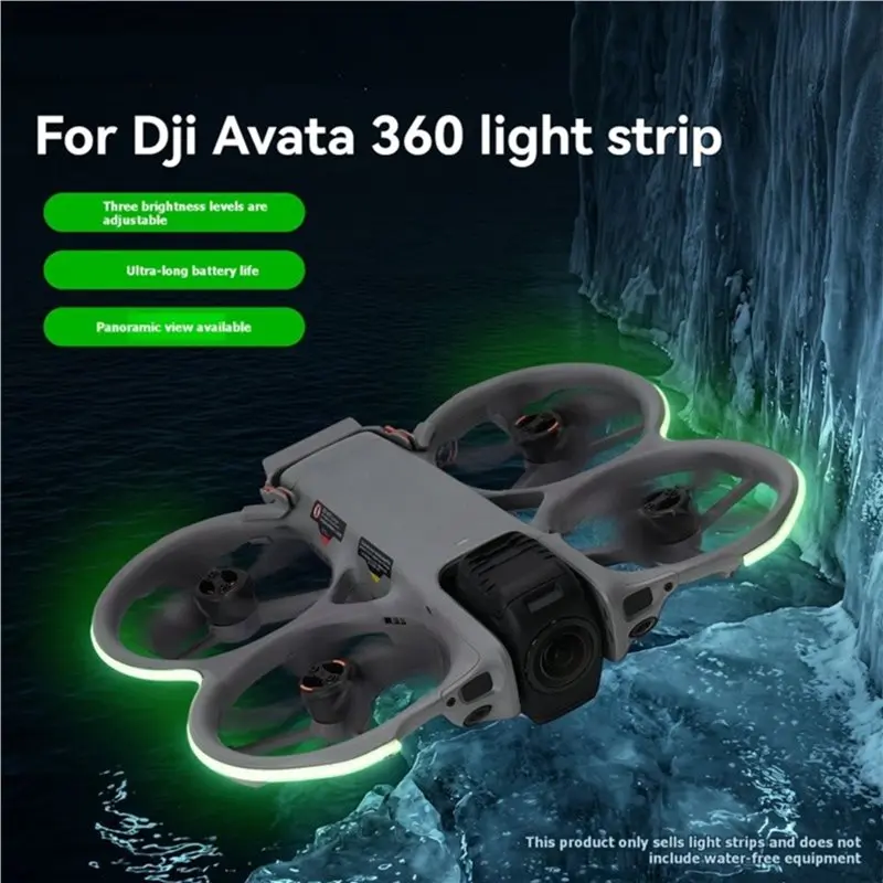[NEW!A25P】 LED Light Strip 360° Illumination For DJI Avata Drone, Night Flight Navigation Warning Lights